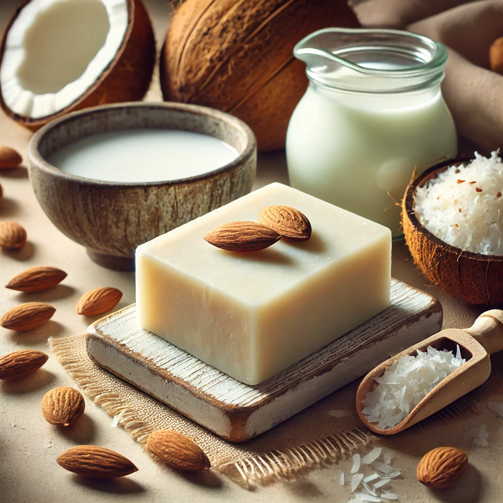 Jabón Hidratante de Coco y Almendras